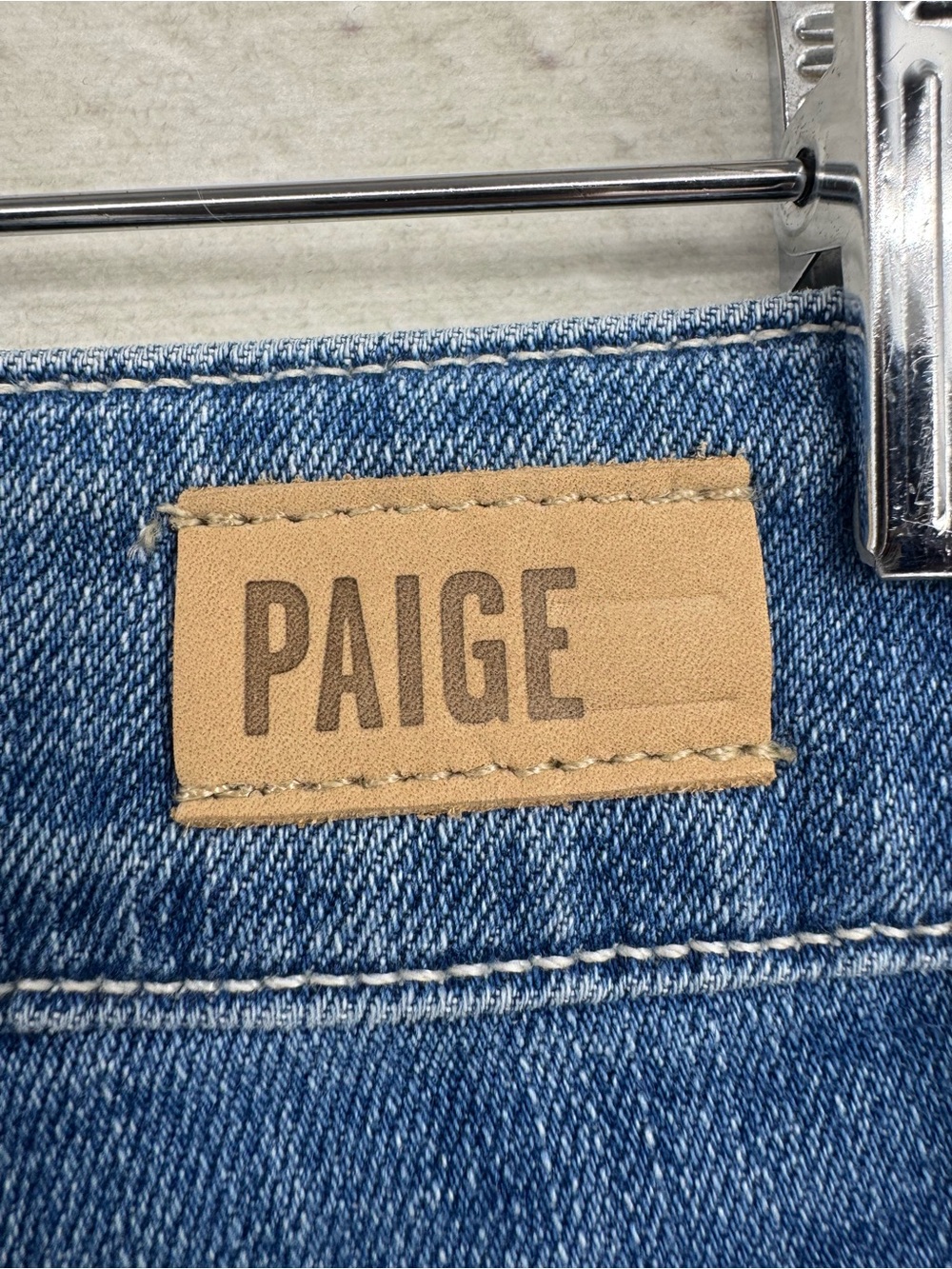Paige Genesee Modest Wide Leg Jeans Women Size 27 Medium Wash High Rise - Picture 6 of 15